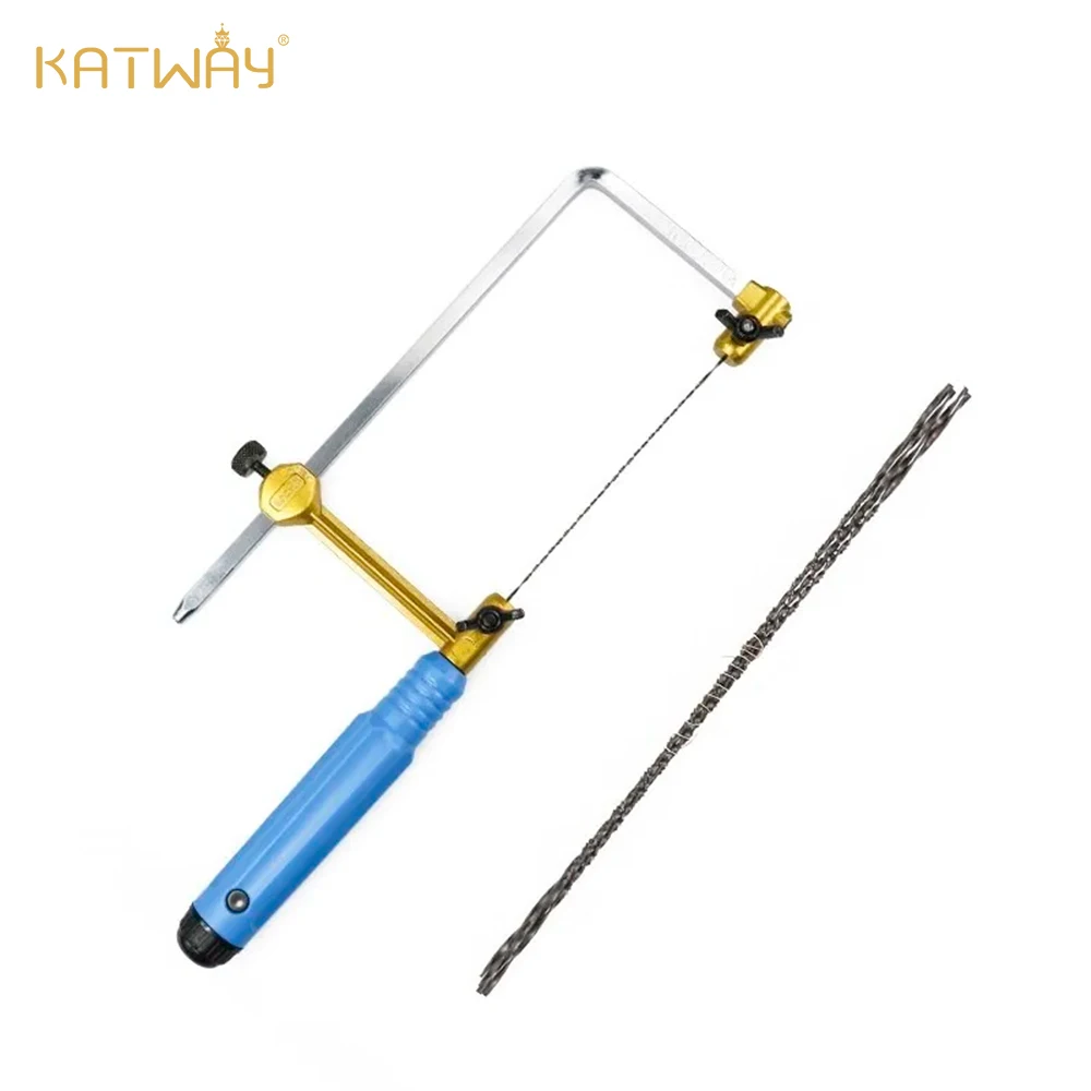 

KATWAY Adjustable U Type Saw Bow Cutting Tool for Jeweler's Saw Frame with Wooden Handle Hand Tools HH-AA60