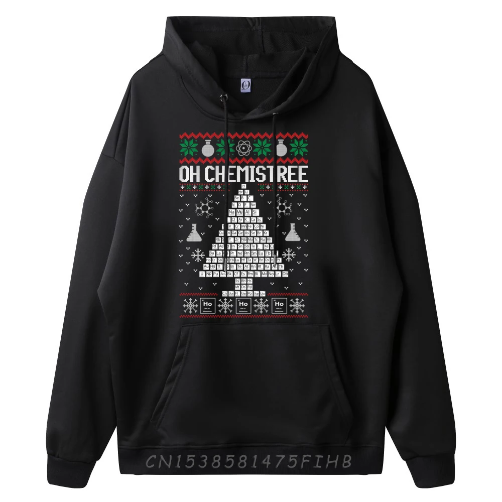 Oh Chemist Tree Merry Chemistree Chemistry Ugly Christmas Xs Graphic Pullover Hoodies Men's Hoodie Character