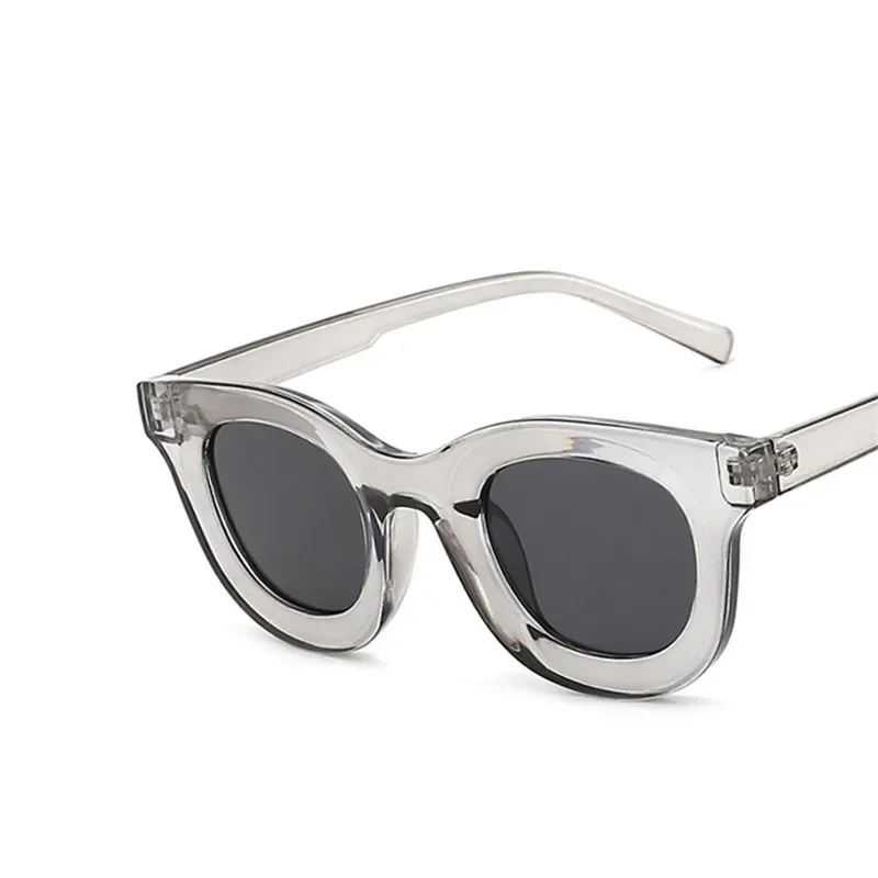 Fashion Concave Round Sunglasses for Women Brand Designer Small Sun Glasses Men Vintage Hip Hop Yellow Blue Punk Eyewear UV400