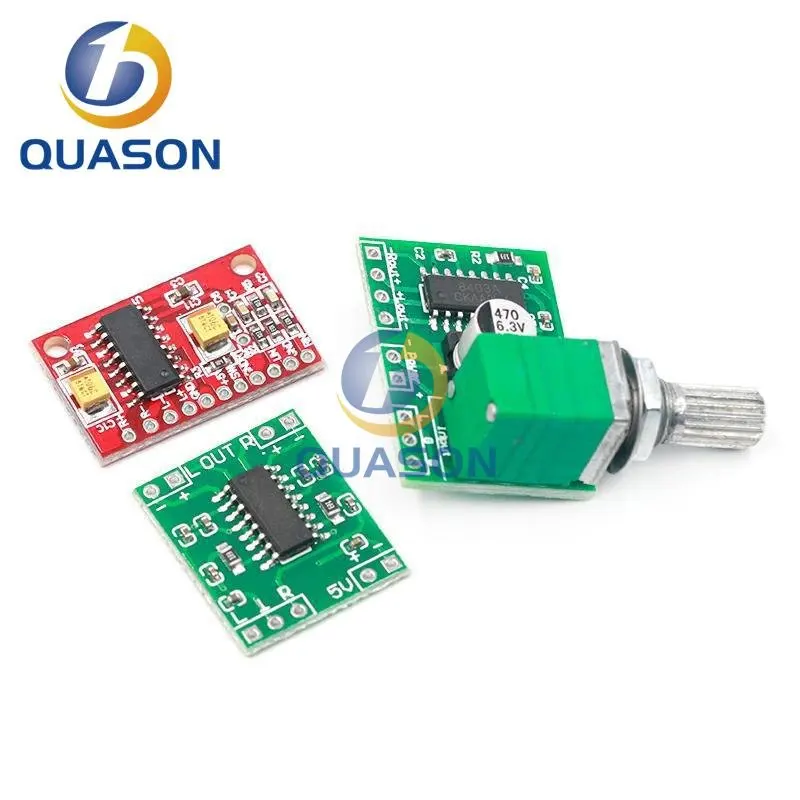 1PCS PAM8403 Super mini digital power amplifier board miniature class D power amplifier board 2 * 3 W high 2.5-5V USB