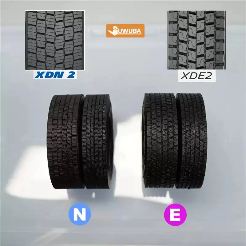 Rubber Highway Tire for 1/14 Tamiya RC Truck Car for Scania 770S BENZ 3363 VOLVO FH16 MAN Diy Parts Toys