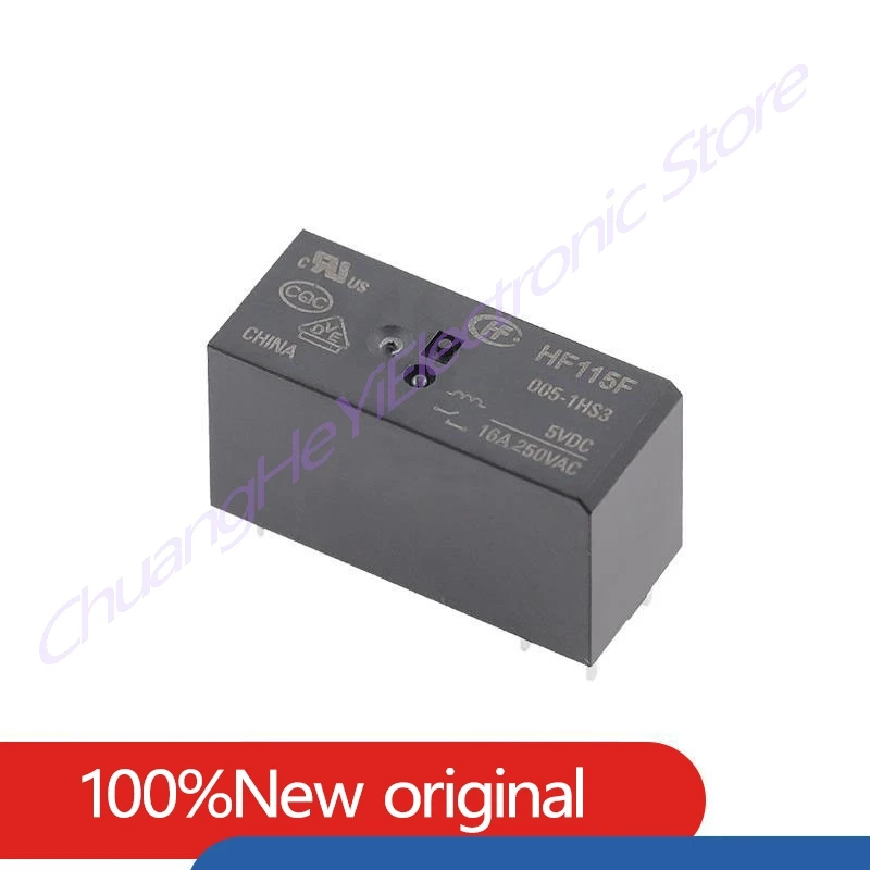 Original New Relay HF JQX-115F-005 012 024-1HS3 (551) 6PIN 16A 250VAC 5V 12V 24V Power Relay