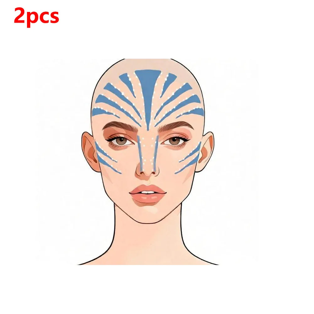 Jake Sully Cosplay Fantasy Face Tattoo Sticker Props Avatar of Fire Ash Neytiri Costume Accessories Disguise Halloween Carnival - view 3