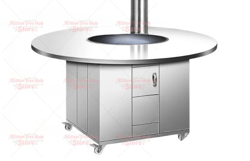 Stainless Steel Firewood Stove, Indoor  Outdoor Earth Stove