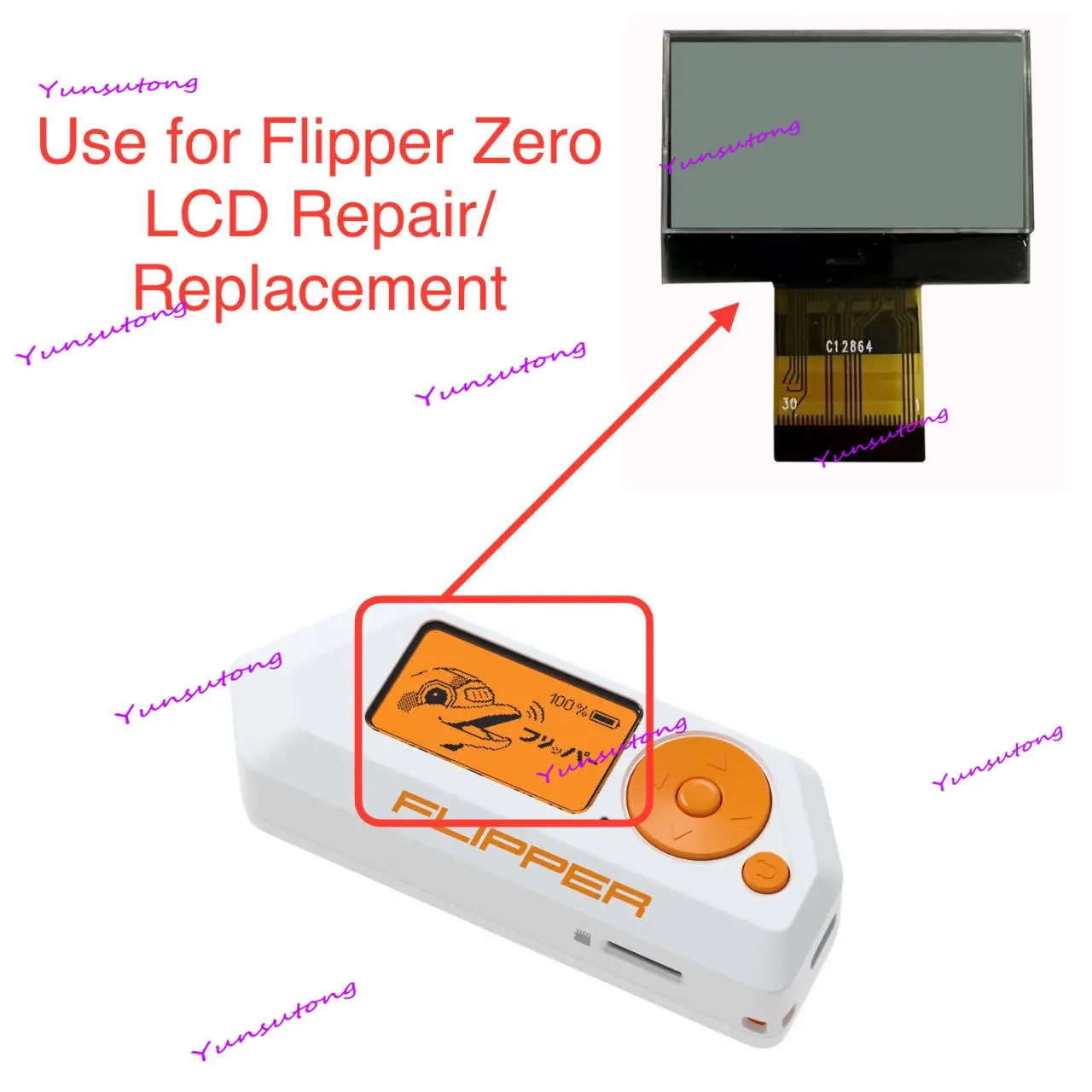 

Новый 1,4-дюймовый ЖК-дисплей Flipper с нулевым экраном без подсветки, замены и ремонта