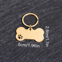 Custom Text Dog Tags Personalized Name Dog Cat ID Tag Bone Shaped Pendant Laser Engraving Address Number Customized Pets ID Tag 3