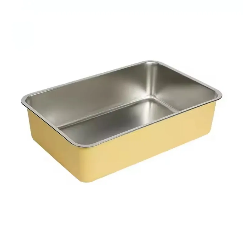 Factory Direct Large Capacity Cat Litter Box Set Easy Cleaning 20L Inner Space Cute Splash-Proof Plastic Cats Sandbox Toilet