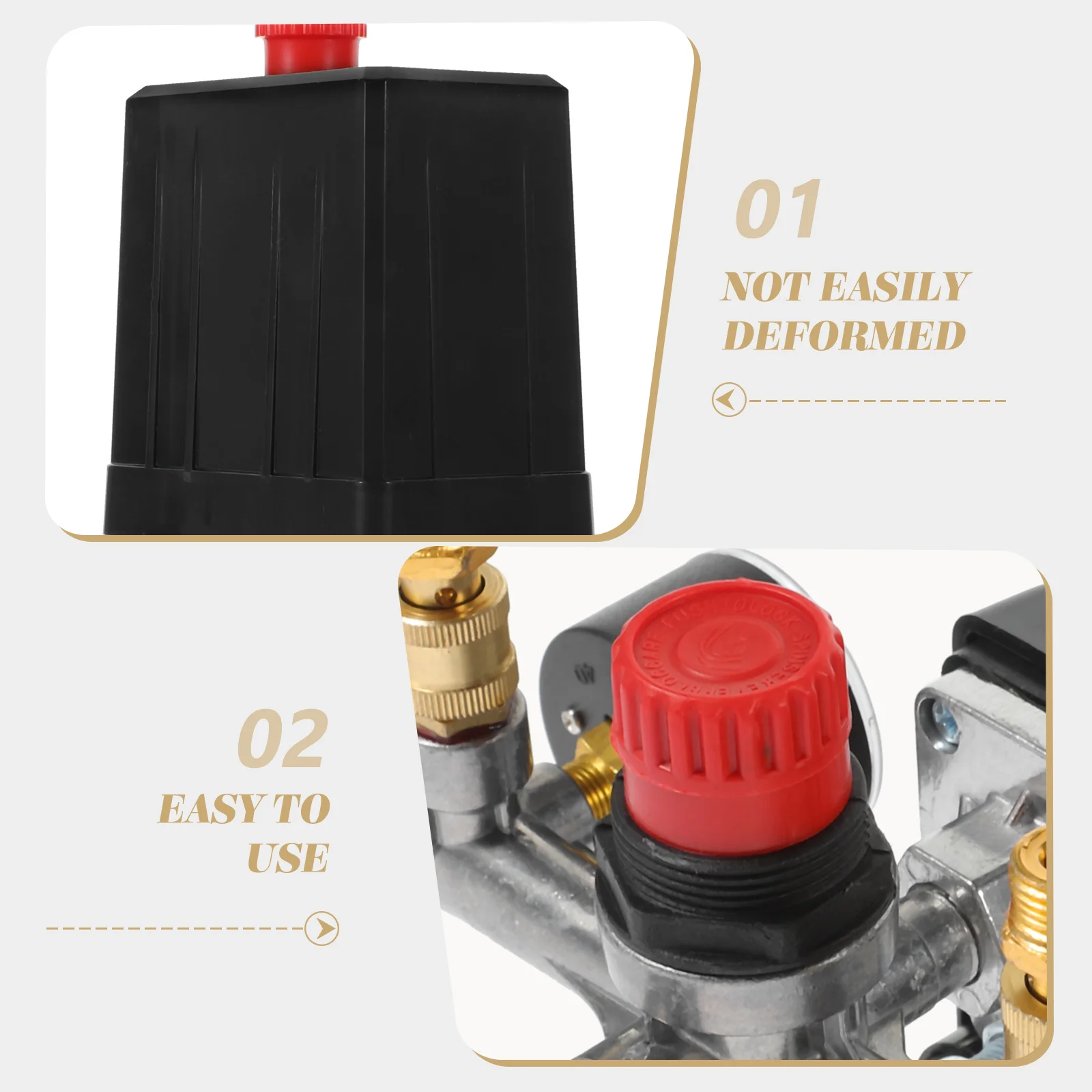 

Pressure Reducing hole Air Safety Compressor Safety Pressure With Barometers Relief Barometers Precise Reading Durable