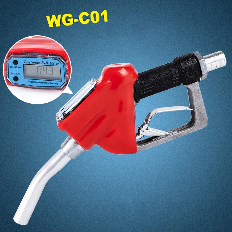 

WG-C01 Adjustable Electronic Turbo Refueling Gun High-precision Digital Display Gasoline Methanol Chip Electronic Metering Gun