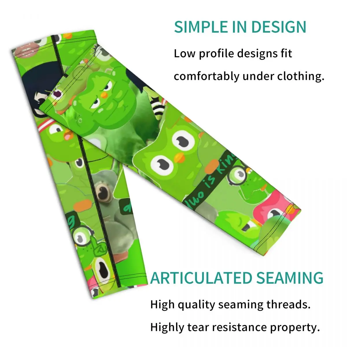 듀오링고 올빼미 듀오 팔토시 남녀공용 자외선 차단 타투 커버업 스포츠 쿨링 사이클링