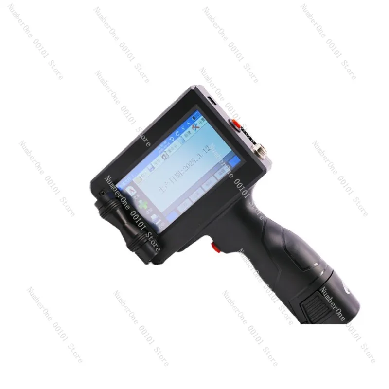 Portable Industrial Handheld Inkjet Coding Printer Fast Dry Ink Cartridge Date Coder for Food Packaging Fabric Production Expiry