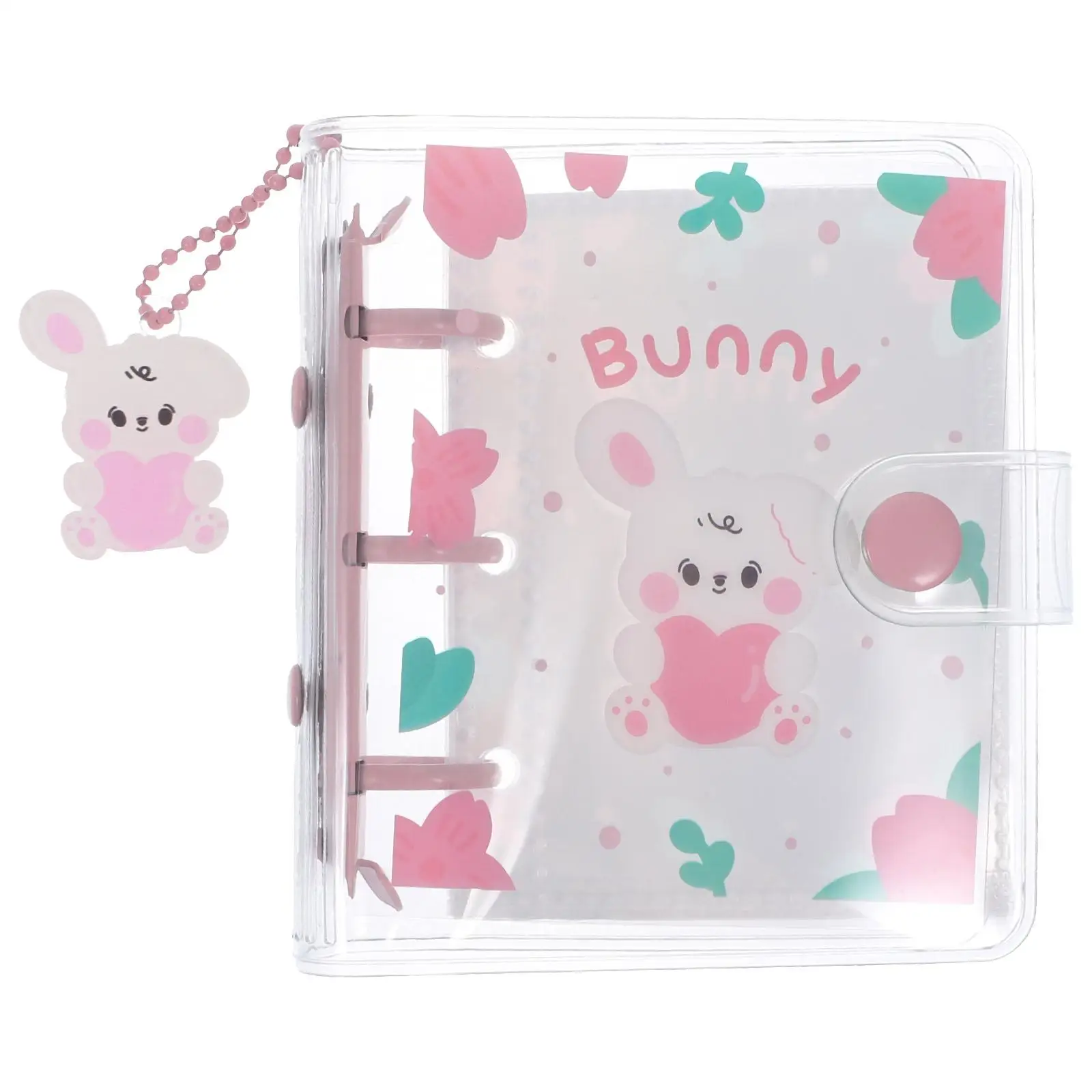 

PVC Cartoon Scrapbook Photo Album Cute Photocard Binder 3 Hole Loose Leaf Booklet Small Picture Card Holder Collection