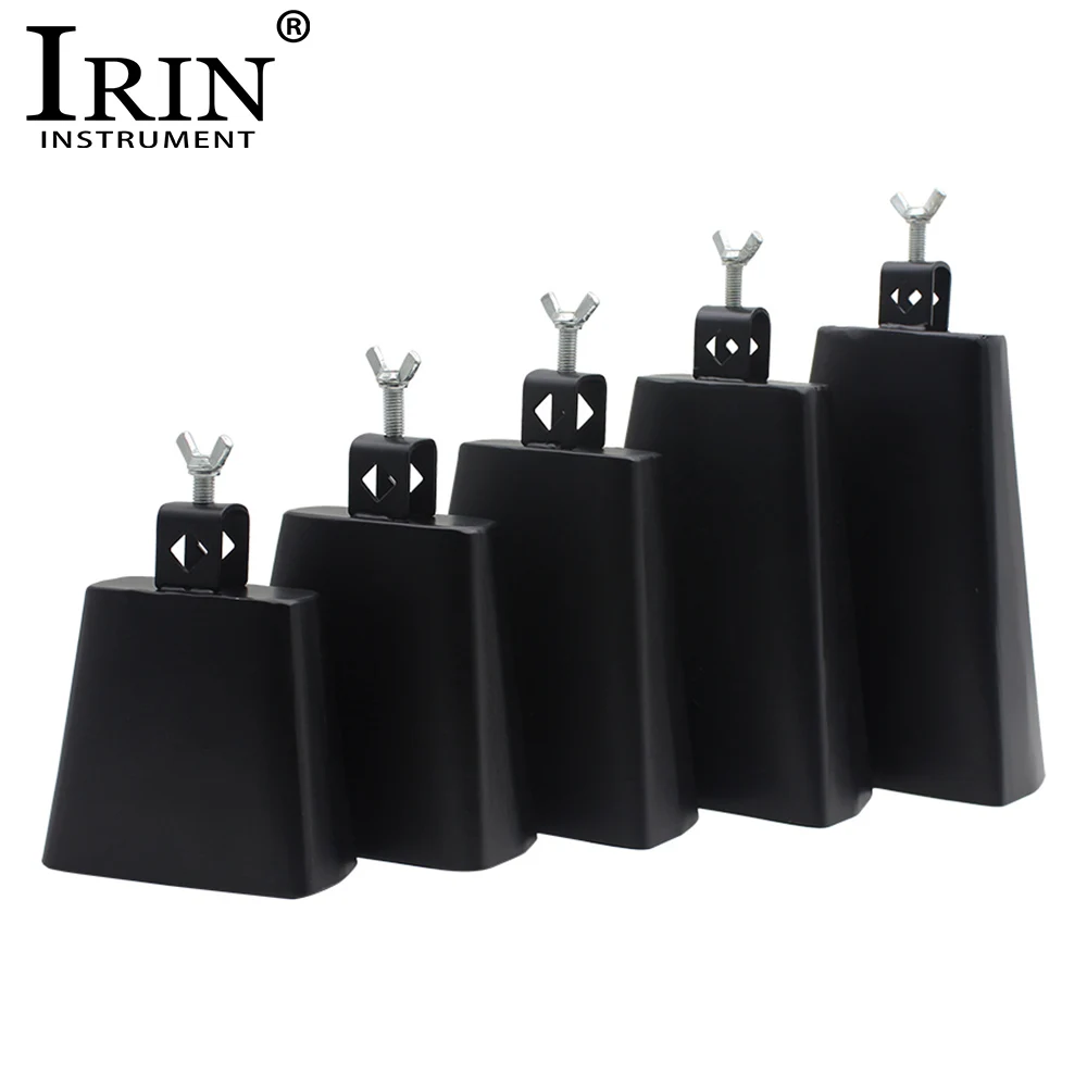 IRIN 4/5/6/7/8 Inch Cowbell Metal Steel Material Jazz Cowbell Cattle Bell Drum Tools Percussion Instrument Parts & Accessories