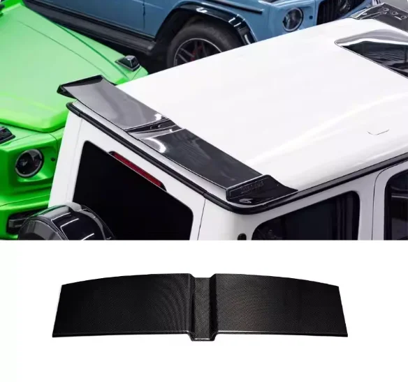 

For Mercedes-Benz W465 G-Class G350 G550 G63 AMG 2025 2026+ FRP/ Real Forged Carbon Fiber Car Rear Wing Trunk Lip Roof Spoiler