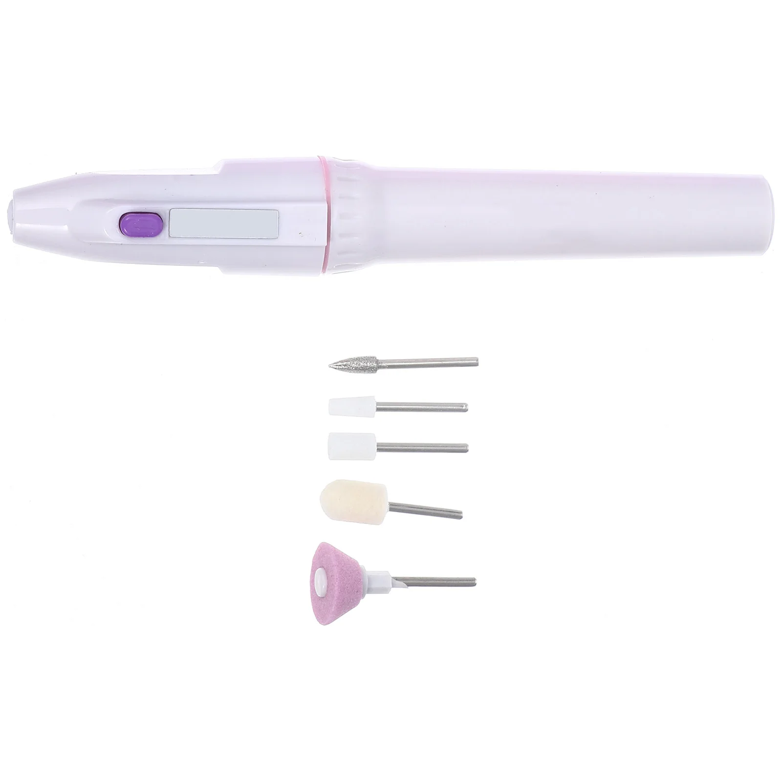 Electric Drill Portable Manicure Pedicure Nail File Tool For Natural Artificial Nails With 5 Bits Electric Nail Grinder
