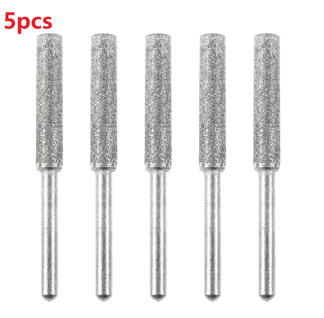 

Абразивный цилиндрический бор с алмазным покрытием 4/4.8/5.5 мм для заточки цепных пил, точильный камень, инструмент для заточки и гравировки цепных пил