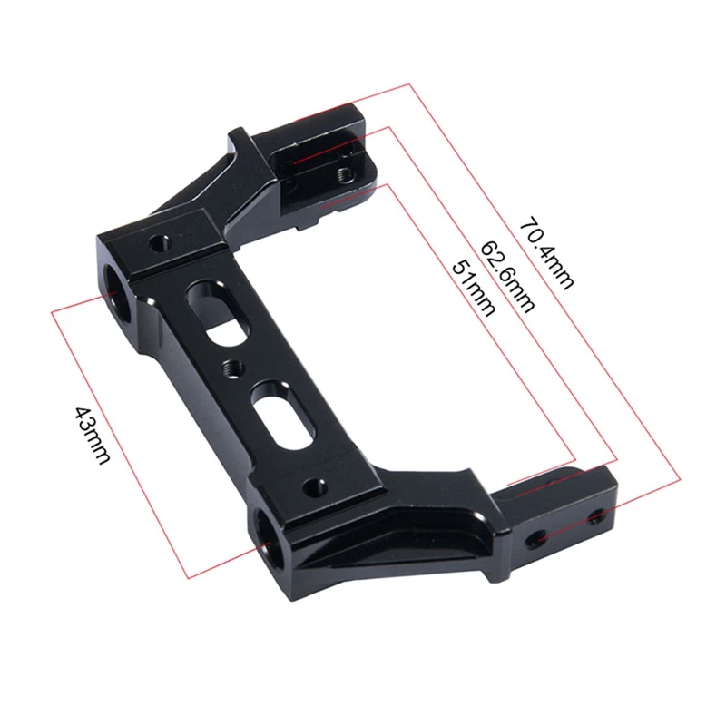 Kit Dudukan Braket Tetap Girder Rangka Depan Belakang Aloi Aluminium untuk Suku Cadang Mobil Perayap RC Axial SCX10 II 90046 1/10