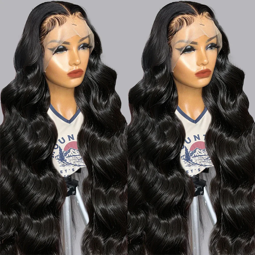 

30 32 34 inch 180% 13x6 Transparent Body Wave Lace Front Human Hair Wigs Brazilian 4x4 Lace Closure Wig 13x4 Lace Frontal Wigs