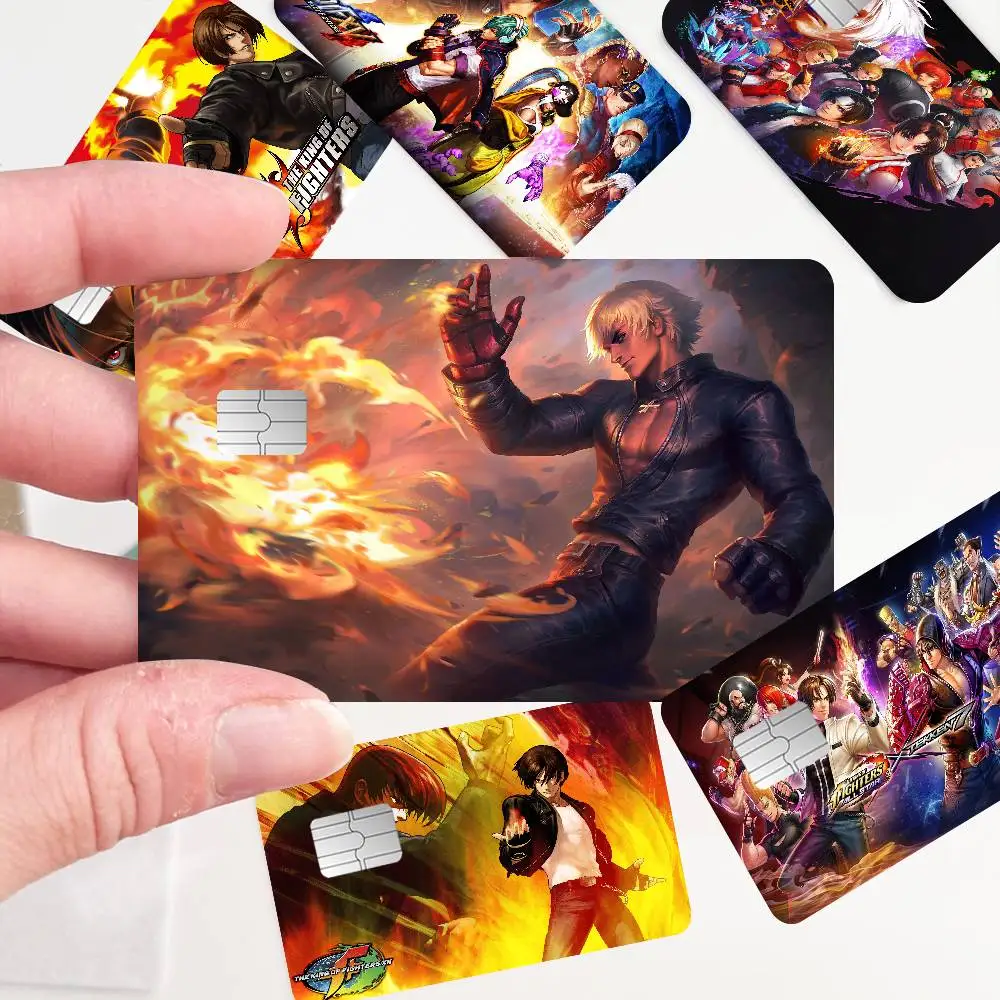 Fighting Game K-King Of F-Fights Diy Credit Debit Card Sticker Party Sticker Decoration Waterproof Small Chip Card Skin Sticker