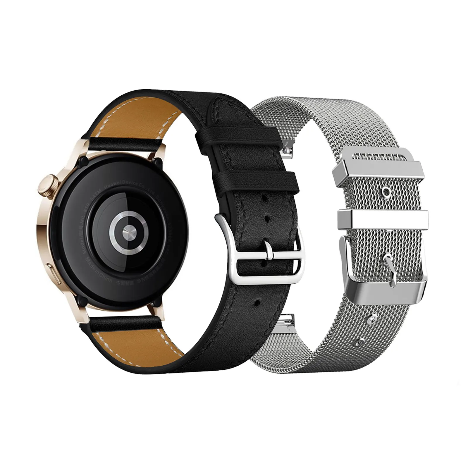 2-pulseiras-elegantes-para-huawei-watch-gt-42-mm-gt-2-42-mm-gt-3-pro-43-mm-gt-3-42-mm-watch-2-uma-pulseira-de-couro-e-uma-pulseira-de-metal