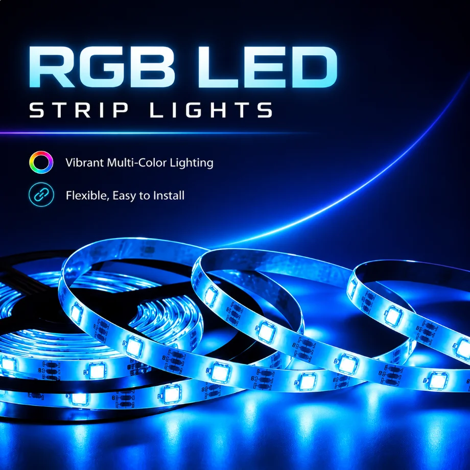 1-10M SMD 5050 RGB LED Strip Light DC12V Flexible Tape 30/60LEDs/M Color Changing Ribbon for Room TV Backlight Party Decoration