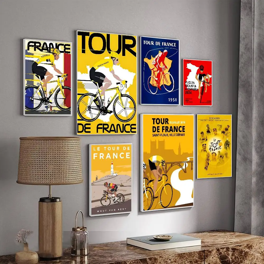 جولة F-فرنسا DIY ملصق لاصق ورق أبيض يطبع الملصقات الفنية الشمال ديكور المنزل