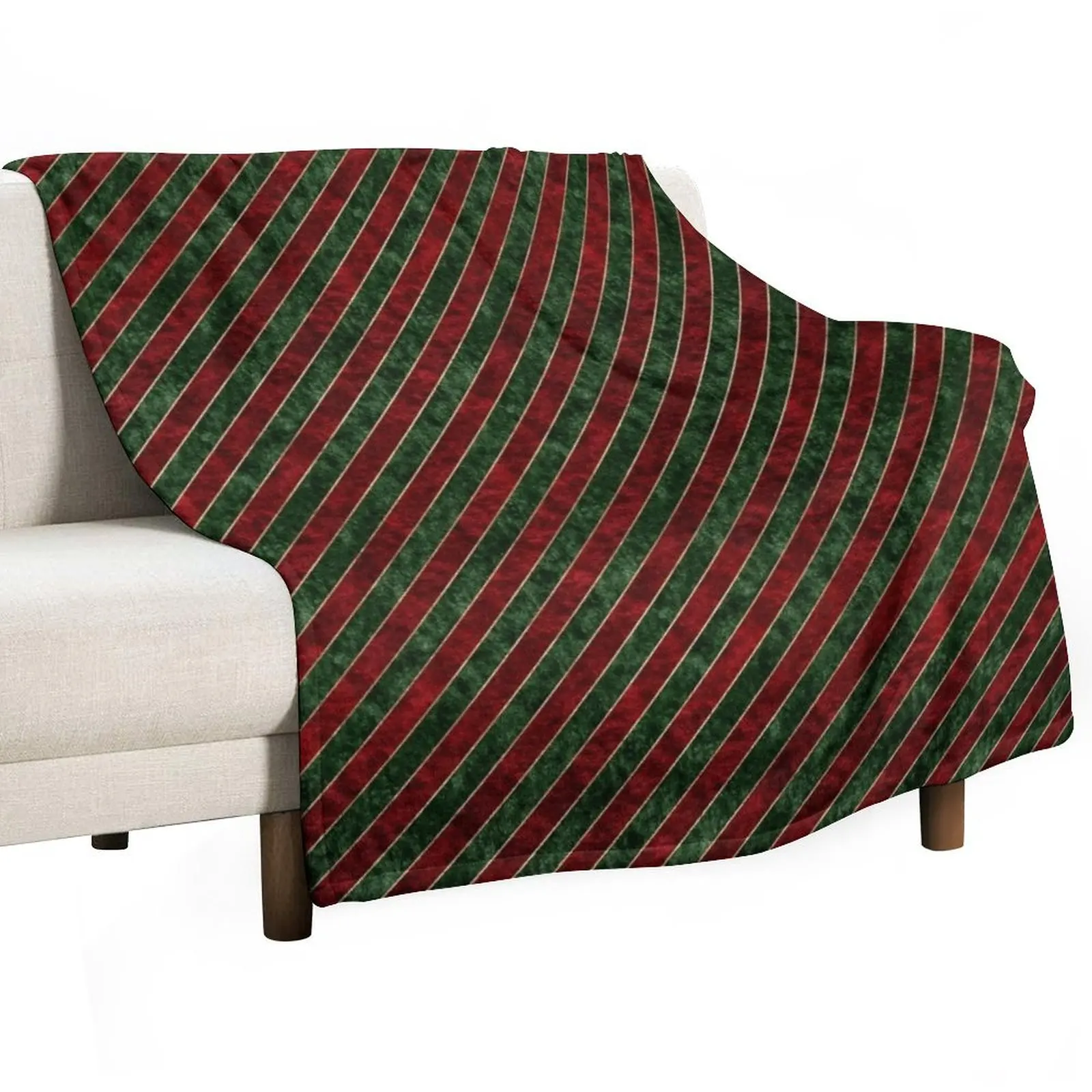 Christmas Diagonal Stripes Throw Blanket halloween For Baby Single Blankets