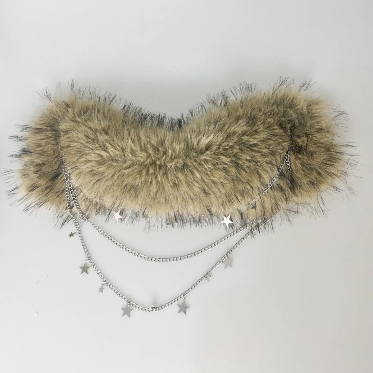 2025 نمط الشارع الأمريكي للدراجات النارية فروي المرقعة سلسلة تنوعا حزام فتاة ساخنة منخفضة الخصر التبعي