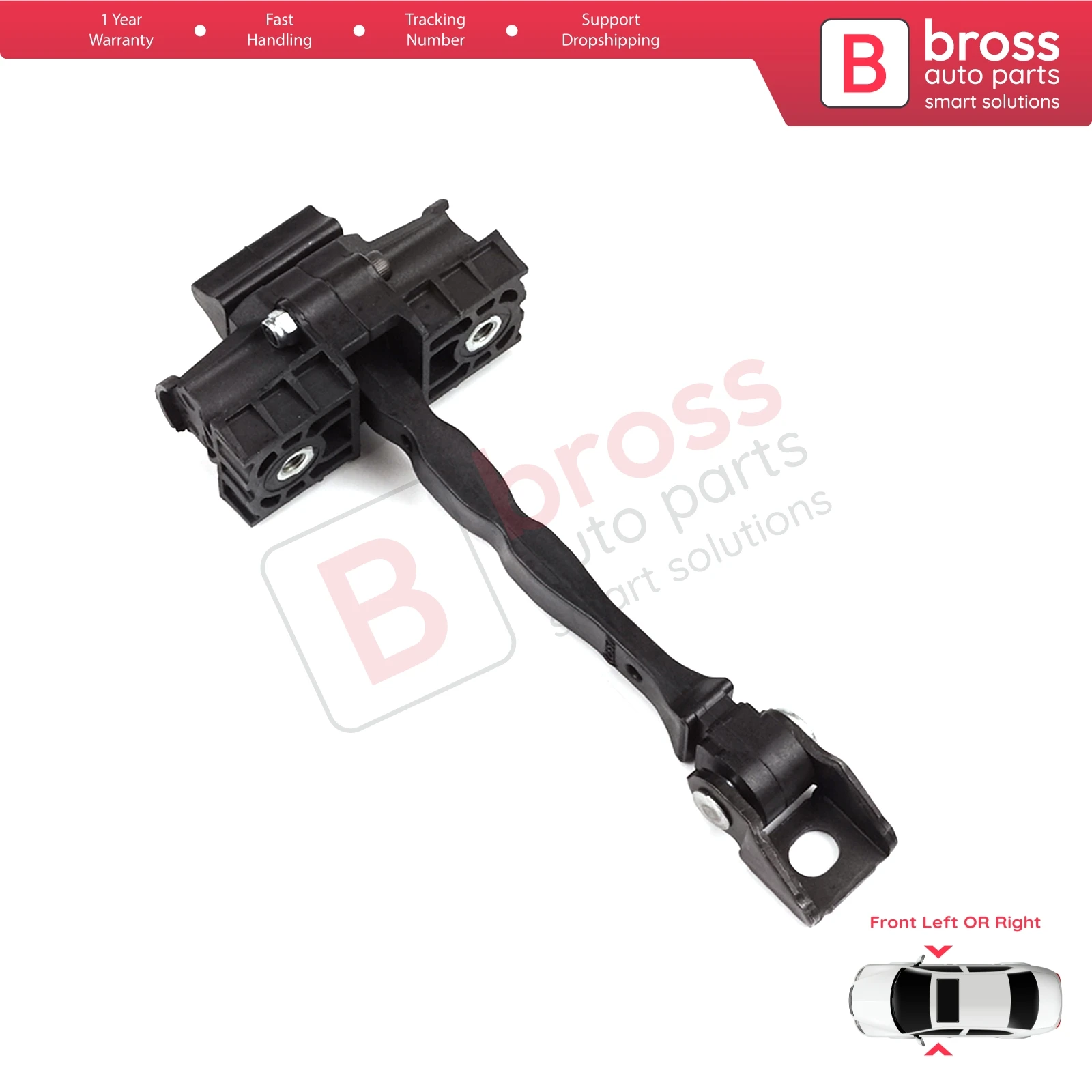 BDP1343 Front Door Hinge Brake Stop Check Strap Limiter for VW Polo MK5 6R 6C 60 61 2009-2022 4/5 Door MK4 9A 9N Sedan 6R4837249