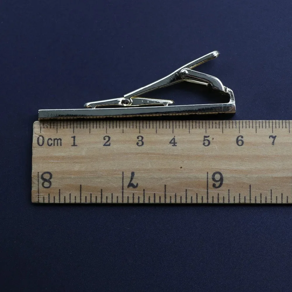 جديد الرجال المعادن 6 سنتيمتر الشظية الذهب التعادل كليب حفل زفاف الأعمال التبعي مشرق الكروم مادة الفولاذ المقاوم للصدأ مشبك مجوهرات #2