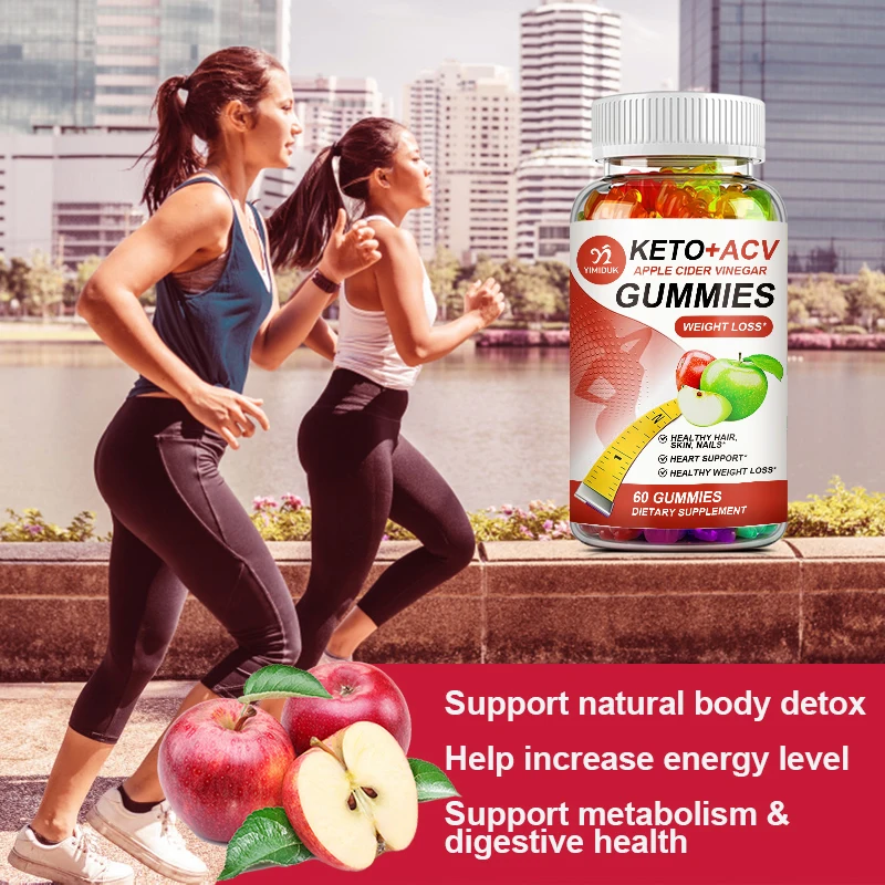 Slimming Keto Apple Cider Vinegar Gummies Supplement Weight Loss, Reduces Anxiety & Stress Boost Immune System