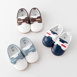 Baby Sneaker PU and TPR Sole High Quality for 0-9-18 Months Baby Boys and Girls Toddler Spring and Autumn Shoes 2024 New BBW3100