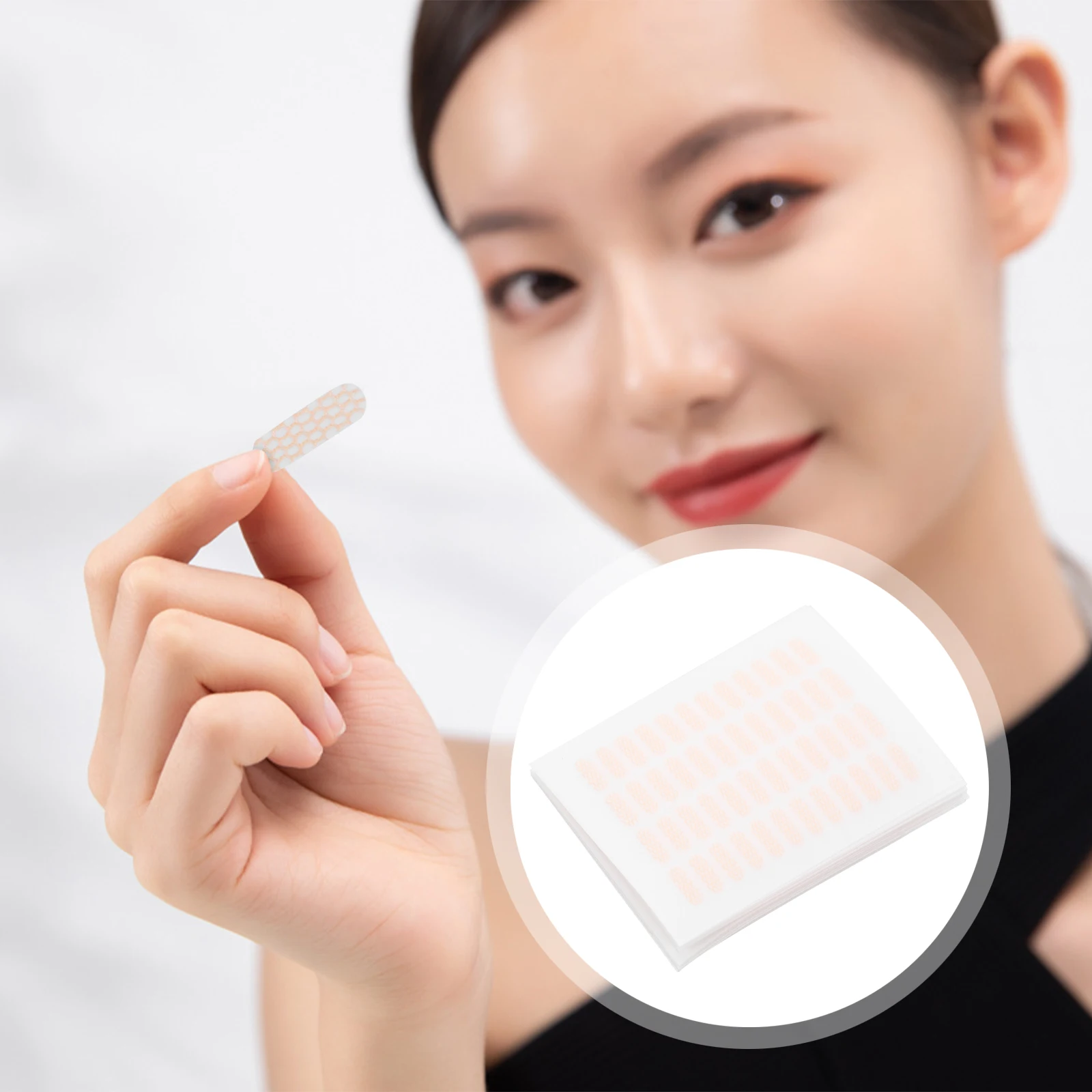 

1 set Double Eyelid Stickers Invisible Lightweight Breathable Natural Makeup Effect Salon Use Lace Adhesive Tapes