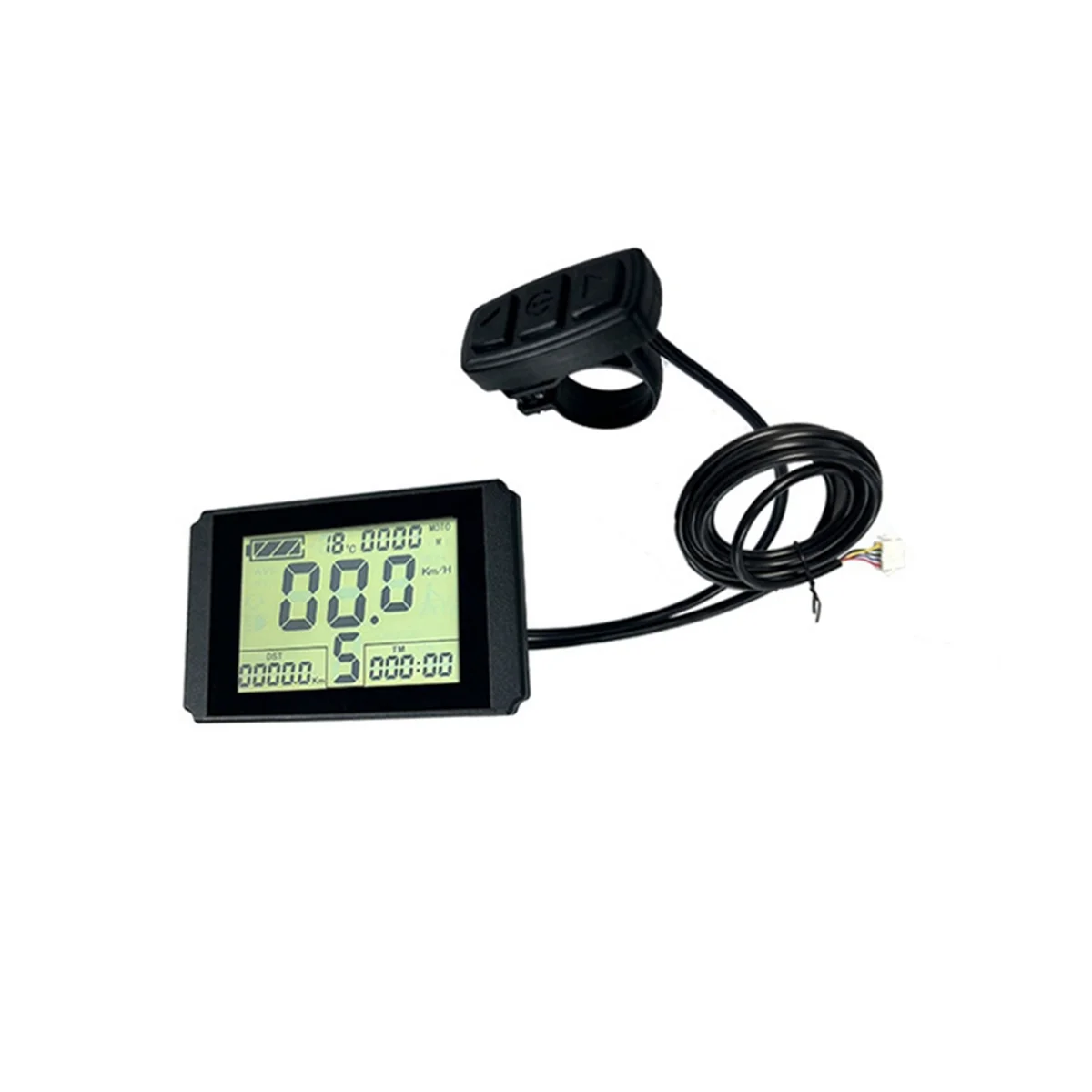 

KT-LCD10H Display Ebike Meter with 5Pins SM Plug 24V/36V/48V for KT Controller Kit Ebike Parts