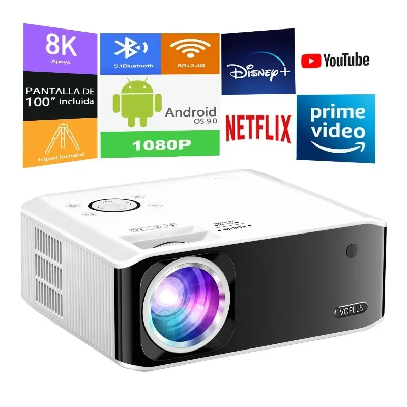 4K proyector Nativ 1080P wifi Proyector Led full high definition projector 4K for home theater party meeting projector 4K