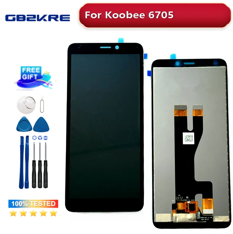 Original KOOBEE 6705 LCD Screen Digitizer Full Assembly Display for koobee 67051012 LCD Touch Screen Panel Replacement