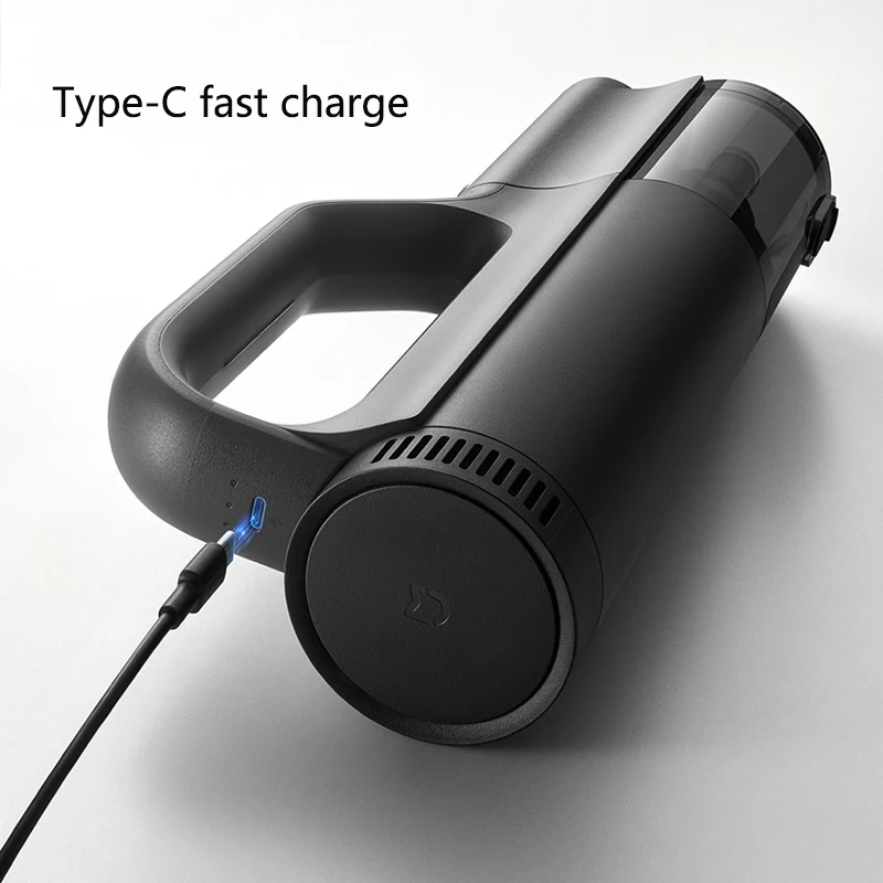 مكنسة كهربائية للسيارة Xiaomi Mijia 21kPa شفط من النوع C شحن ترشيح 5 مراحل 2400 مللي أمبير في الساعة مكانس كهربائية منزلية لاسلكية قابلة للغسل #4