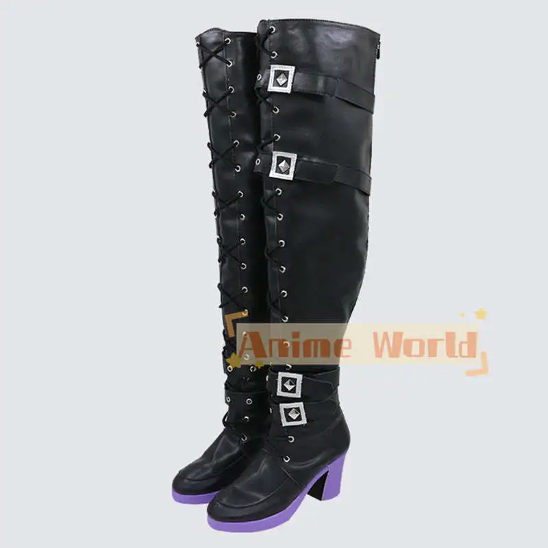 Virtual YouTuber La+ Darknesss Laplus Third Costume Shoes Cosplay Boots Halloween Carnival Boots Custom Made