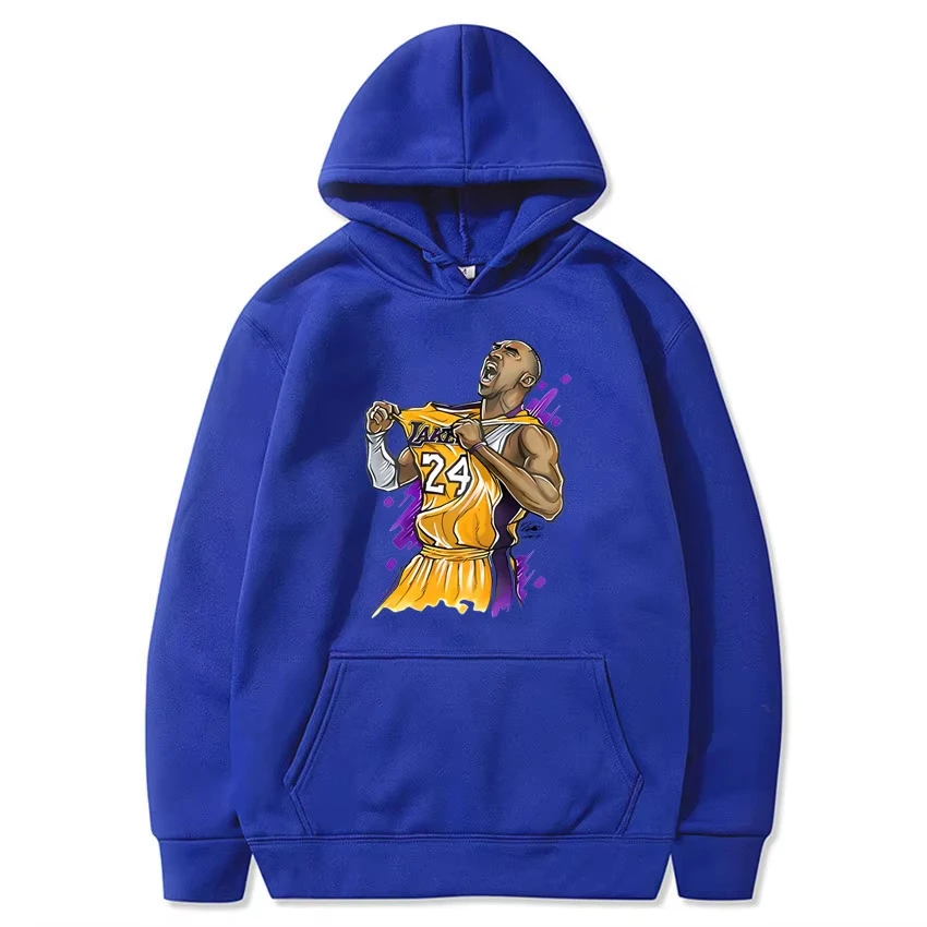 Lakers Kobe Bryant Printed Spring and Autumn Hoodie Unisex Casual Classic Simple Cool Sportswear