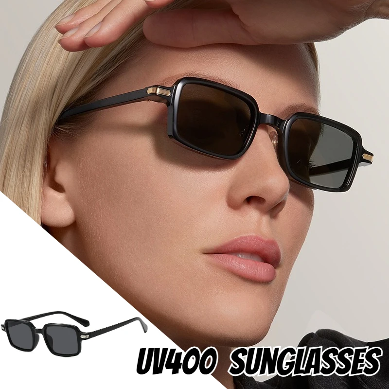 

Retro Square Sunglasses Classic Full-Frame Eyewear for Men and Women Fashionable and Trendy UV400 Sun Protection Sunglasses