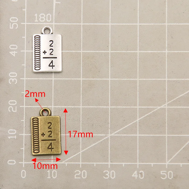 20 szt. 10*17mm akcesoria ze stopu cynku DIY wisiorek do notebooka