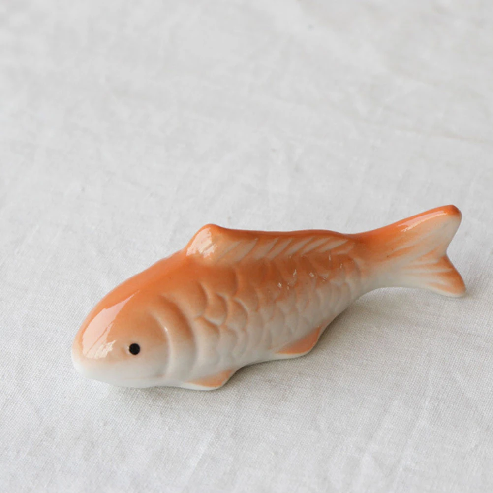 Floating Fish Aquarium Decor 3pcs Ceramic Koi Figurines for Fish Pond Small Artificial Fish Tank Decoration Tea Pet Ornaments