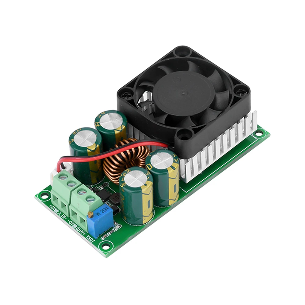 Ajustável Buck Power Supply Board, DC-DC Converter, 10A Step-Down Power Supply Module, 96% de eficiência, 25V para DC1.2-35V