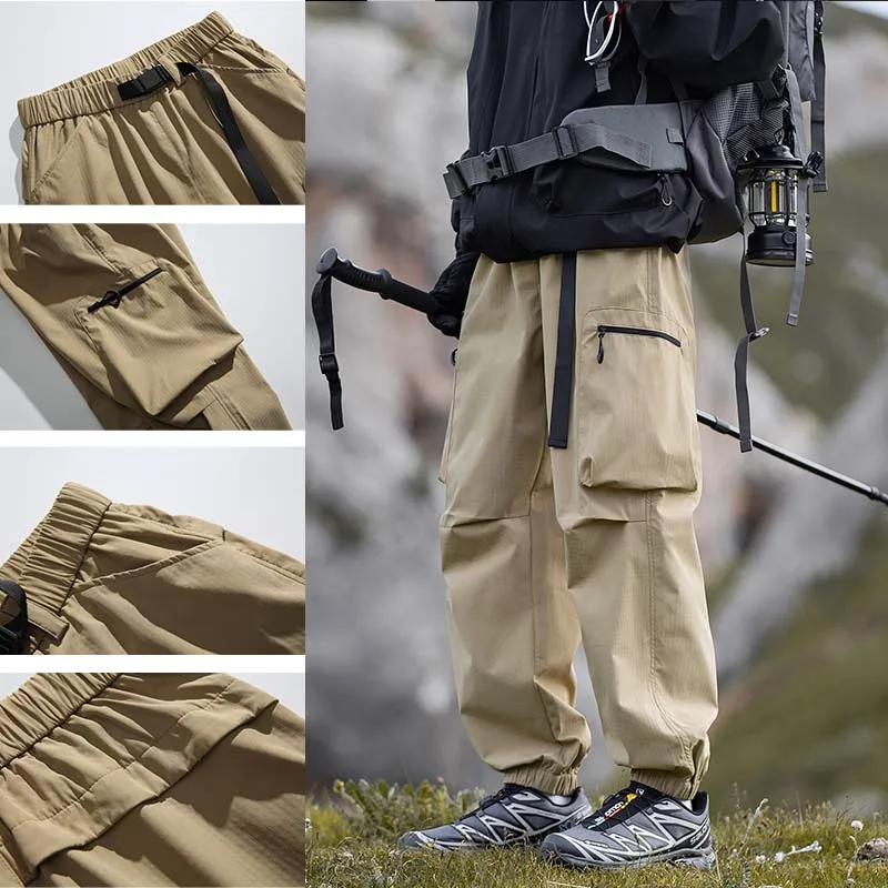 Hiking Pants Men Windproof Rainproof Camping Trekking Climbing Pants Outdoor Sports Quick Dry Mountain Trouse Tactical Pants