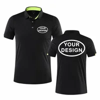 Camiseta POLO de secado rápido de verano, camiseta deportiva con Logo impreso personalizado, bordado, Golf, personaliza tu logotipo
