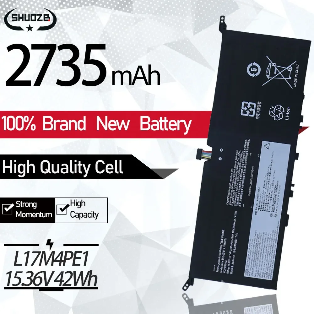 

Новый аккумулятор для ноутбука L17C4PE1 L17M4PE1 для Lenovo YOGA S730-13IWL (81J0) IdeaPad 730S 730S-13IWL Series L17S4PE1 15,36 В 42WH