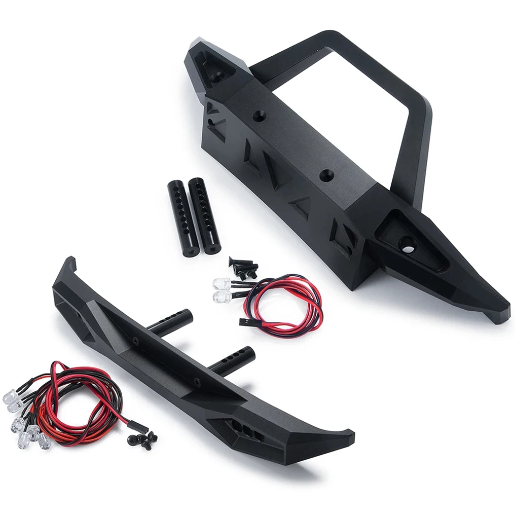 

Metal Front Rear Bumper with LED Light for Axial SCX6 AXI05000 Wrangler AXI05001 Trail Honcho 1/6 RC Crawler Car Parts