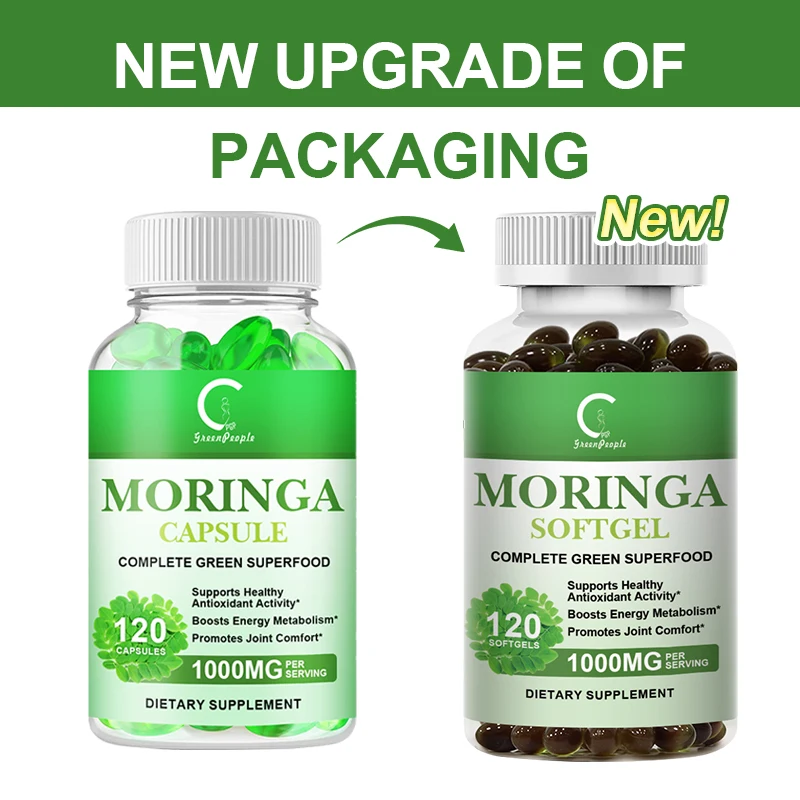 GPGP Greenpeople Natural Moringa Capsule Compound Vitamin &Amino acid supplement Cardiac care Cell Repair