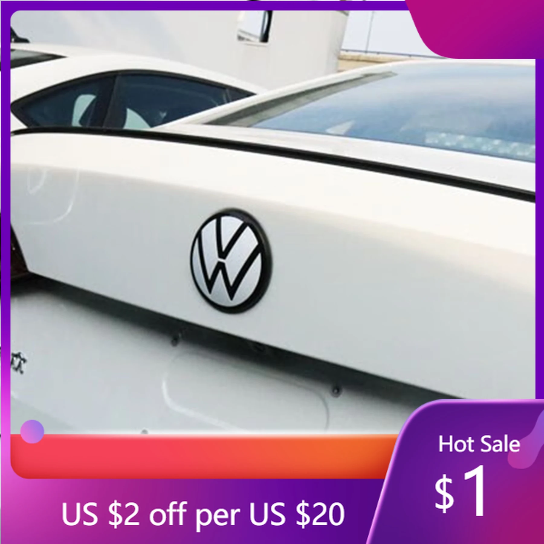 

Наклейка на радиатор и крышку багажника для Volkswagen (VW) 2026 года, не требующая удаления, для моделей Volkswagen Passat, VW CC 20