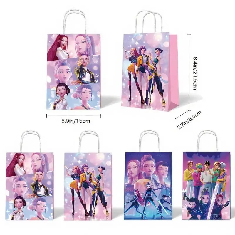 2025 نمط جديد مجموعة الصيد الساحرة موضوع الحلوى شنطة هدايا كرافت ورقة حقيبة ملصق ختم ورقة حقيبة يجب أن يكون هدايا لعيد الميلاد #6